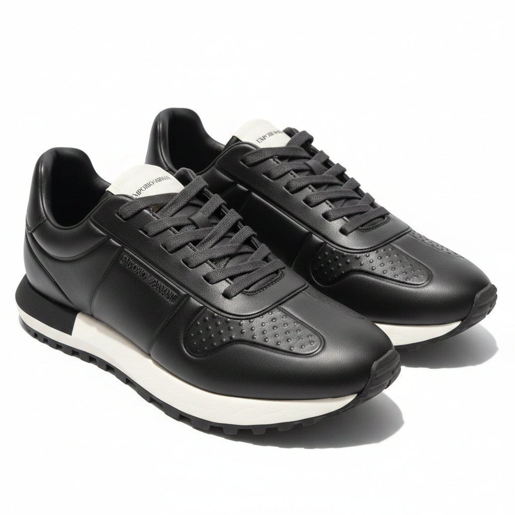 Tenis Emporio Armani — Piel Negra Original